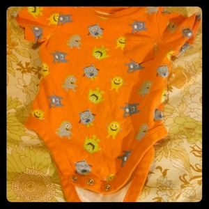 Orange monster onsie
